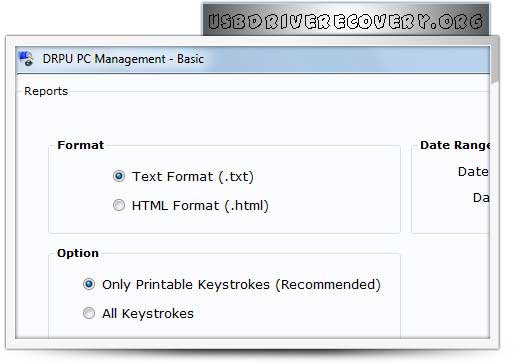 Screenshot of Keylogger