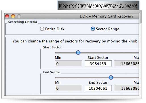 Screenshot of Mac Memory Card Data Recovery