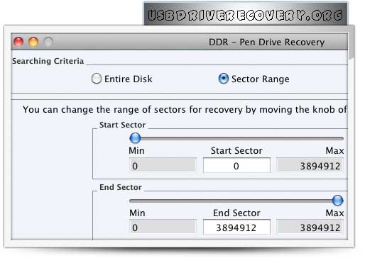 Screenshot of Mac USB Data Recovery