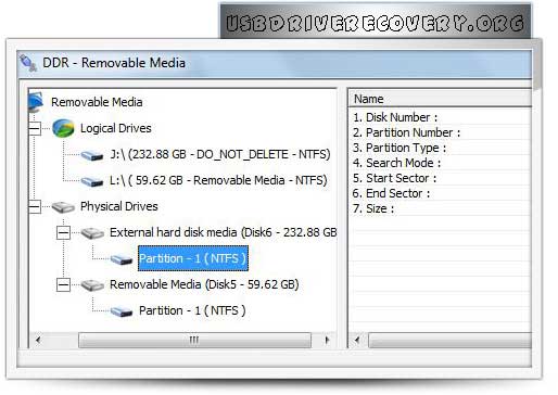 Screenshot of Removable Media Data Recovery