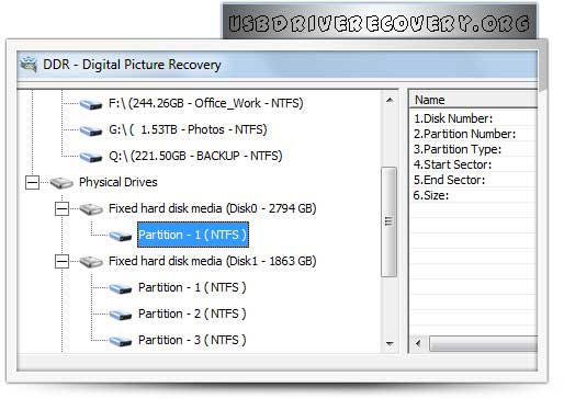 Hard Disk Photos Recovery screen shot