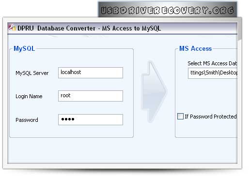 MS access db conversion application transfers table records with schema in MySQL