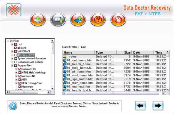 Windows Partition Data Recovery screen shot