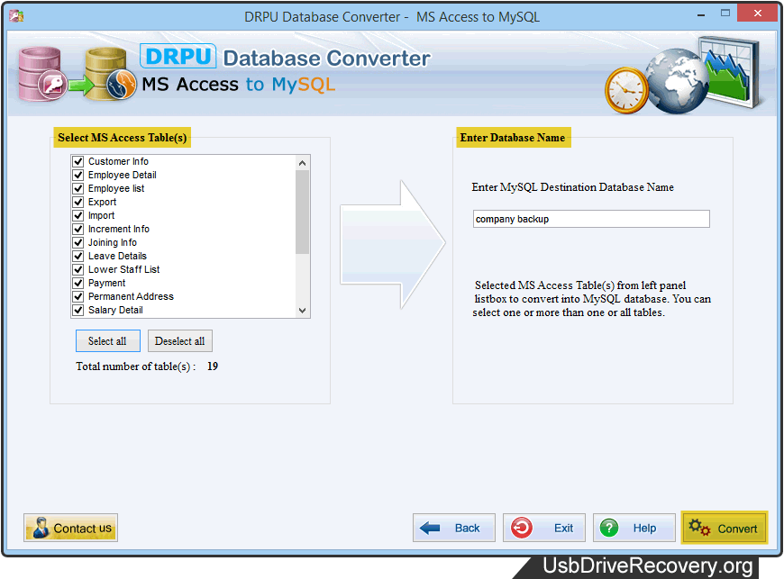 MS Access to MySQL Database Converter