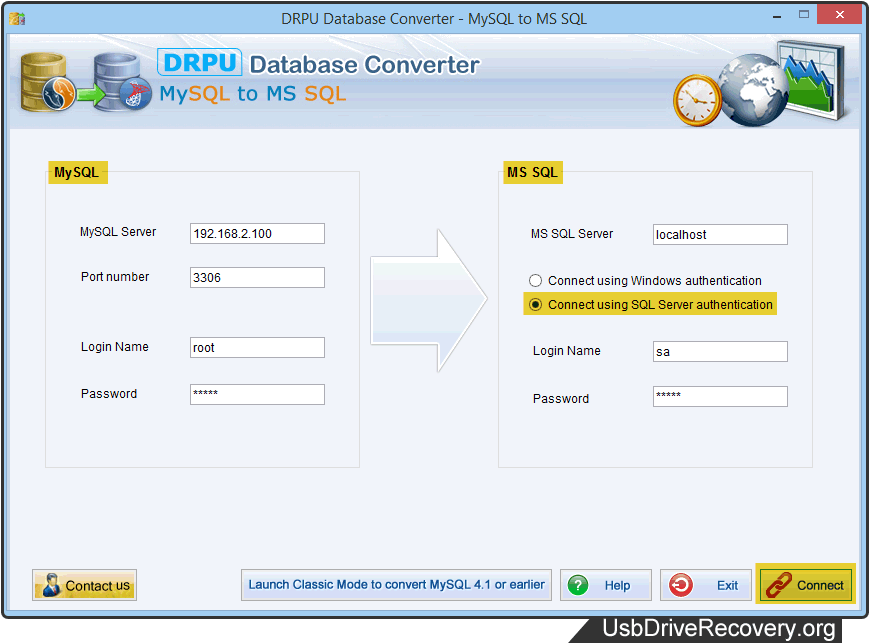 MySQL to MSSQL Database Converter