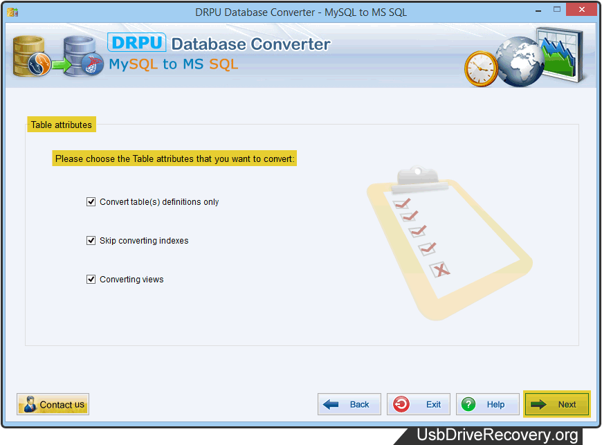 MySQL to MSSQL Database Converter 