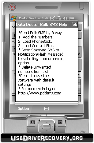 Pocket PC to Mobile Text Messaging Utility