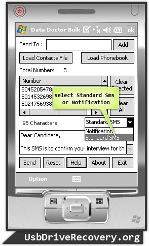 Pocket PC to Mobile Text Messaging